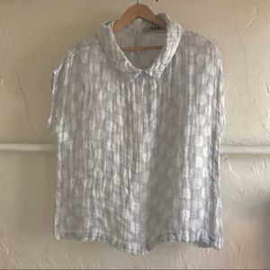 FLAX polka dot cap sleeve top