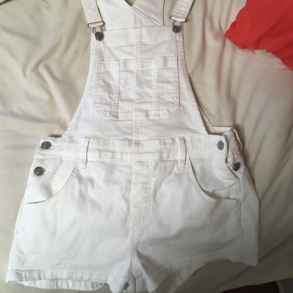 Pacsun white overalls