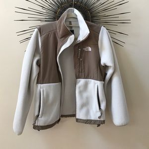 North face cream jacket