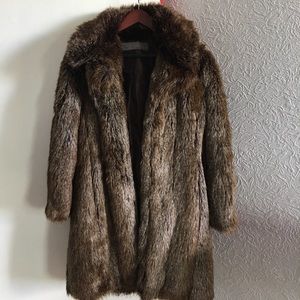 Faux fur coat