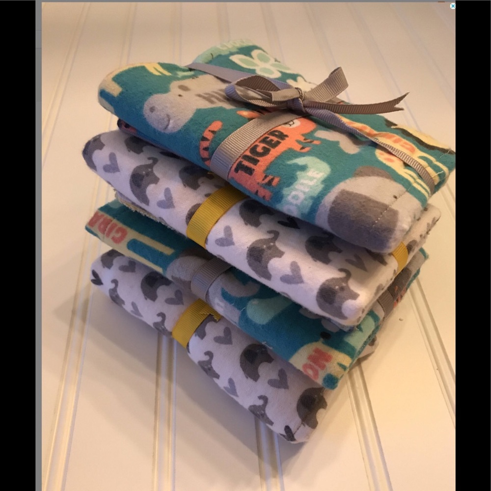 Burp Cloths, Baby boy / girl Neutral Burp Cloths - Picture 2 of 5