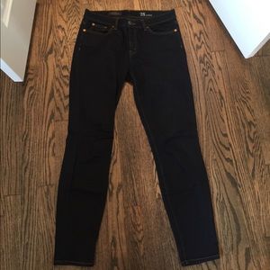 J. Crew dark wash toothpick jeans