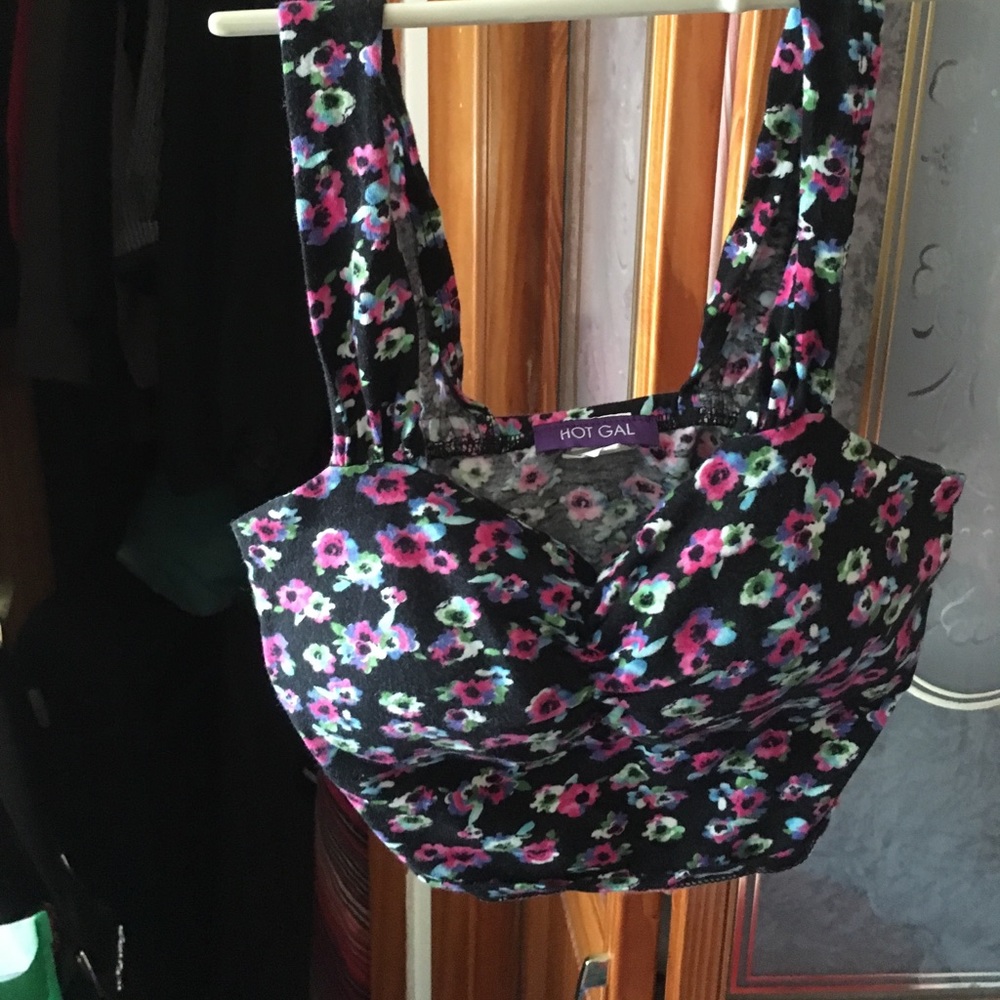 Floral crop top