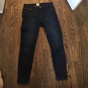 J. Crew medium wash toothpick jeans