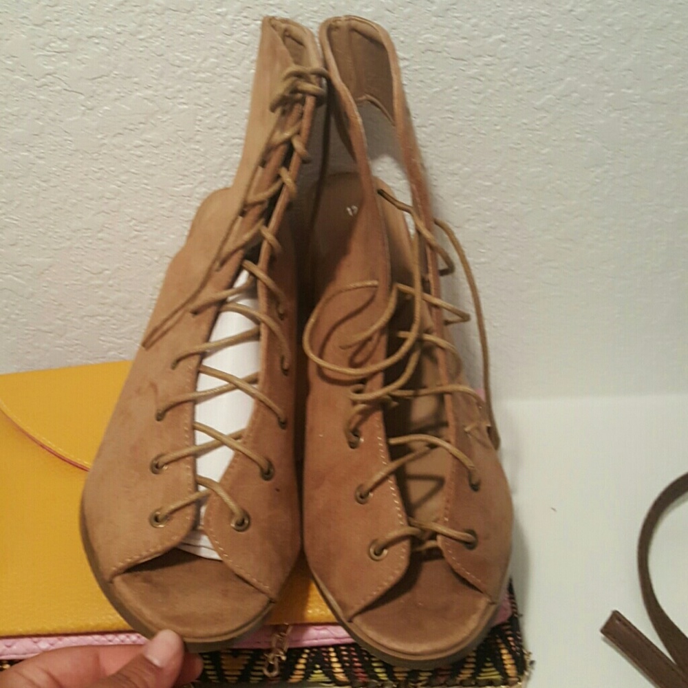 Lace up heels