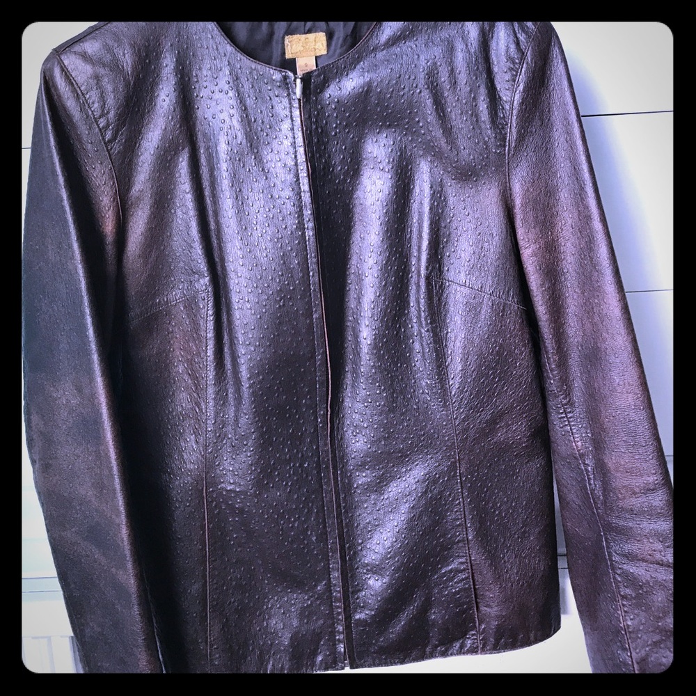 SALE🎉 Genuine Lamb skin Leather Moto Jacket
