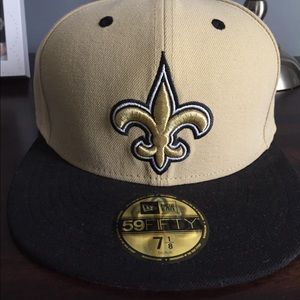 New Orleans Saints hat, size 7 1/8
