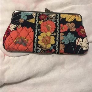 Vera Bradley double kiss lock wallet