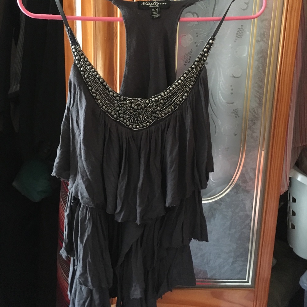 Sequined Flowy Top