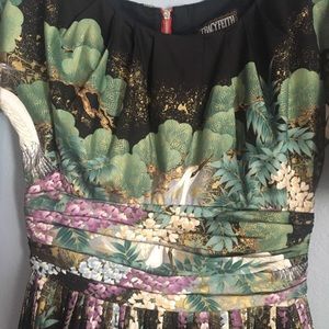 Gorgeous Japanese print Tracy Feith dress Like New