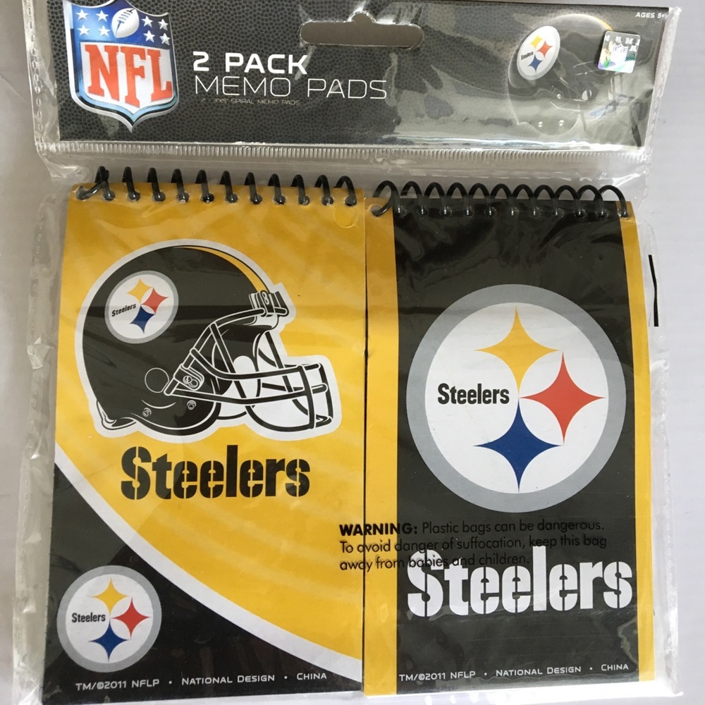 Pittsburgh Steelers 2 pack memo pads