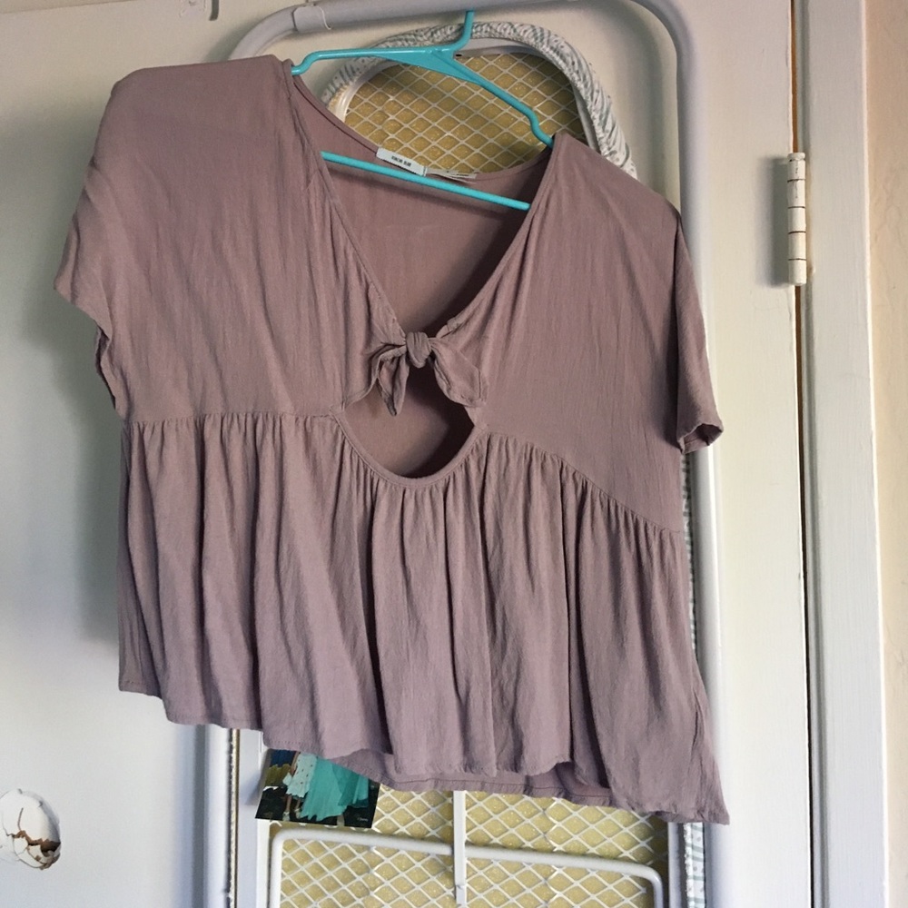 Kimchi blue front tie blouse