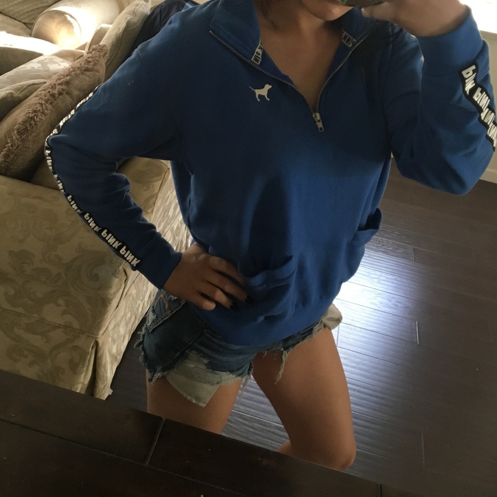 Half zip PINK sweatshirt