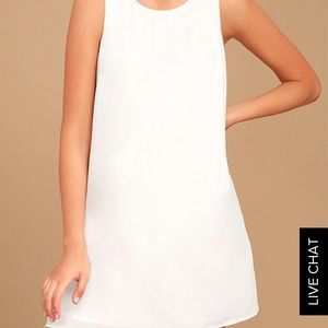 White Shift Dress
