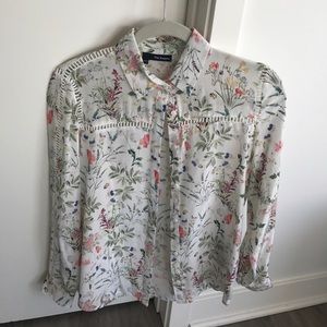 The Kooples Patterned Silk Blouse