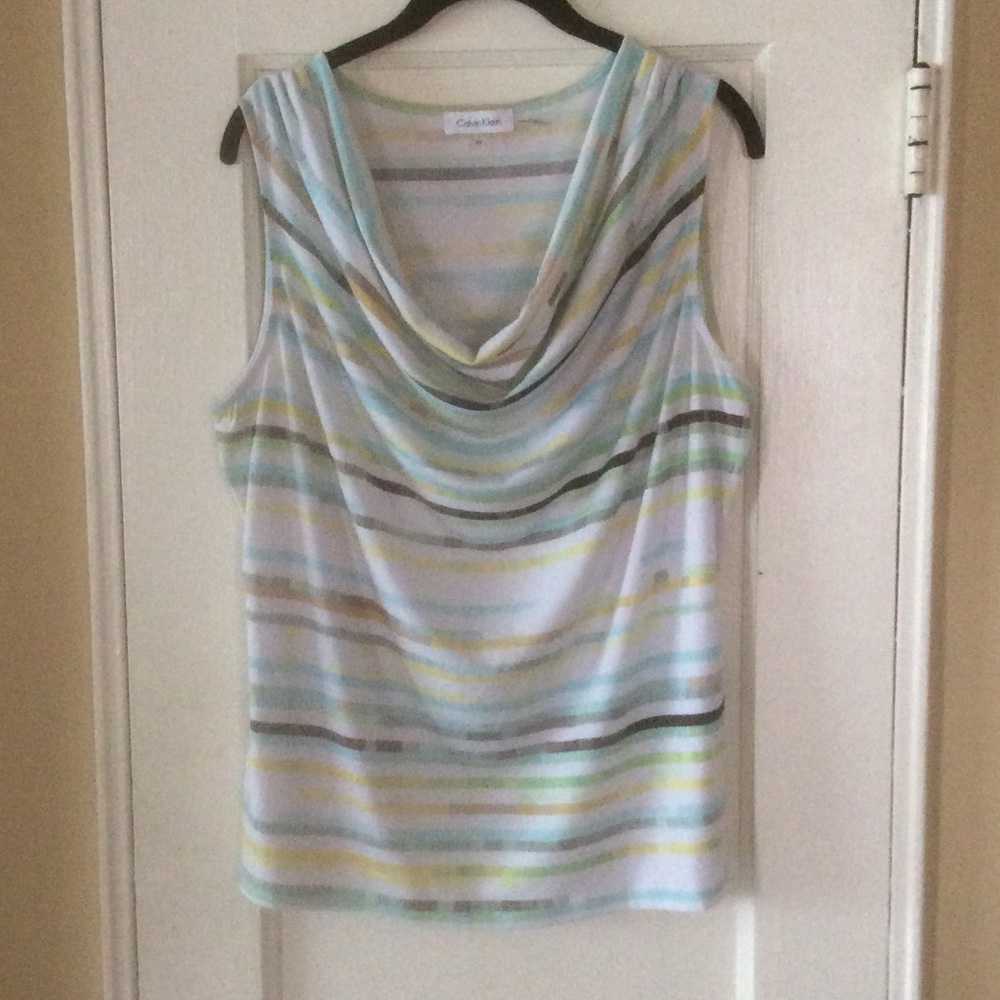Calvin Klein Draped Neck Top