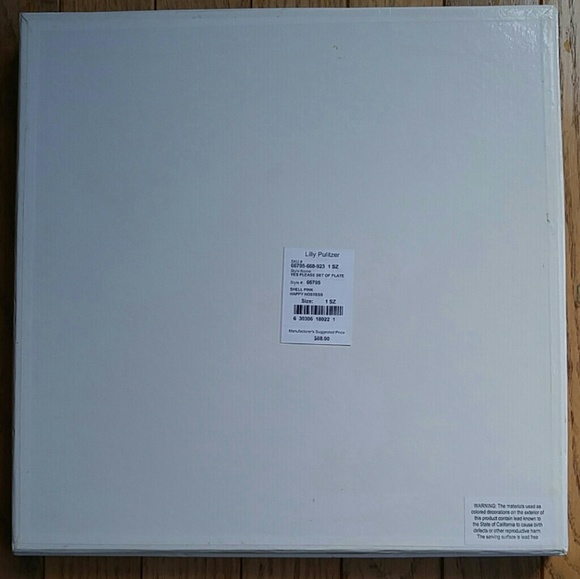 Lilly Pulitzer "Yes Please" Set of Hostess Plates - Picture 7 of 8