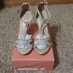 Gold heels