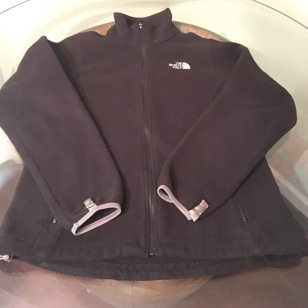 Women's north face fleece full zip jacket medium