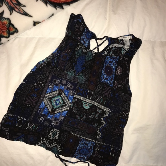 Forever 21  tribal crop tank - Picture 1 of 3