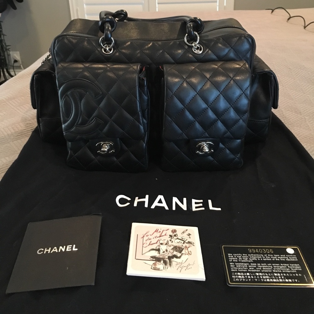 Authentic Chanel Cambon Reporter Bag