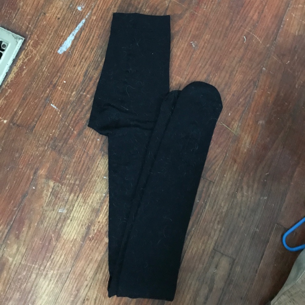 Black opaque tights