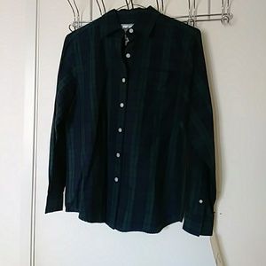 Pendleton Green and Blue Plaid Shirt