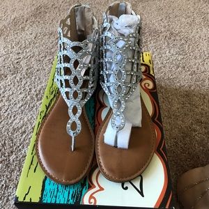 Zigi Soho Melaa silver sandals 7.5