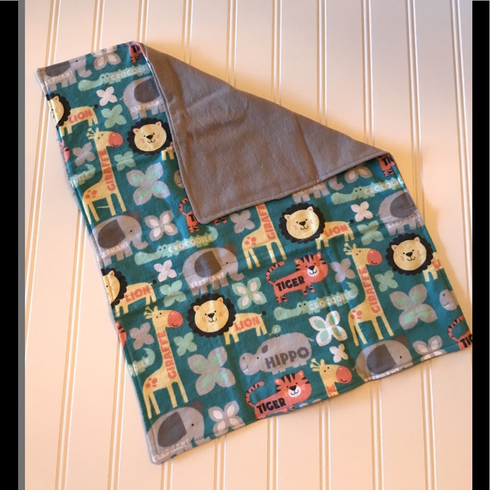 Animal Burpcloths, burp rag, neutral baby - Picture 2 of 3