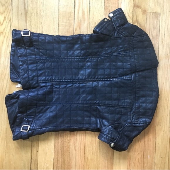 Zara faux leather zip-up shirt/jacket - Picture 4 of 4