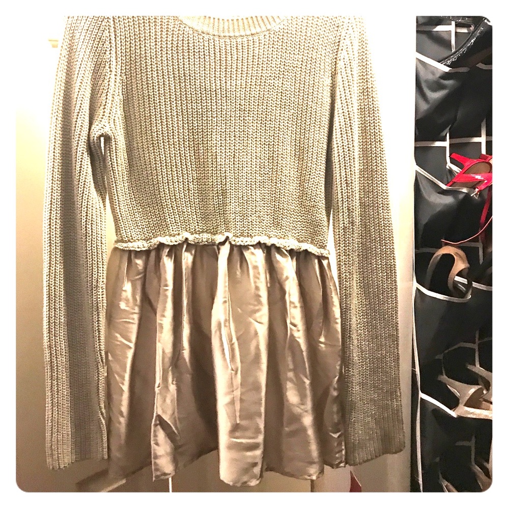 Lot of 2 peplum sweaters