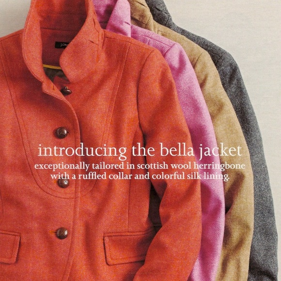 🛑SOLD J.crew Bella jacket irish wool herringbone - Picture 3 of 8