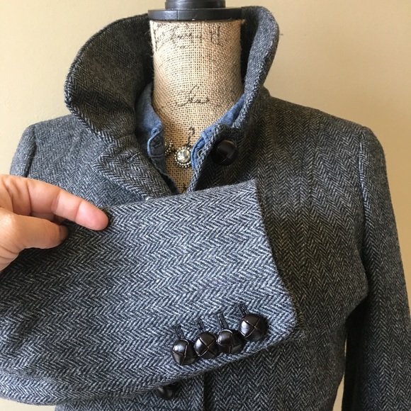 🛑SOLD J.crew Bella jacket irish wool herringbone - Picture 4 of 8