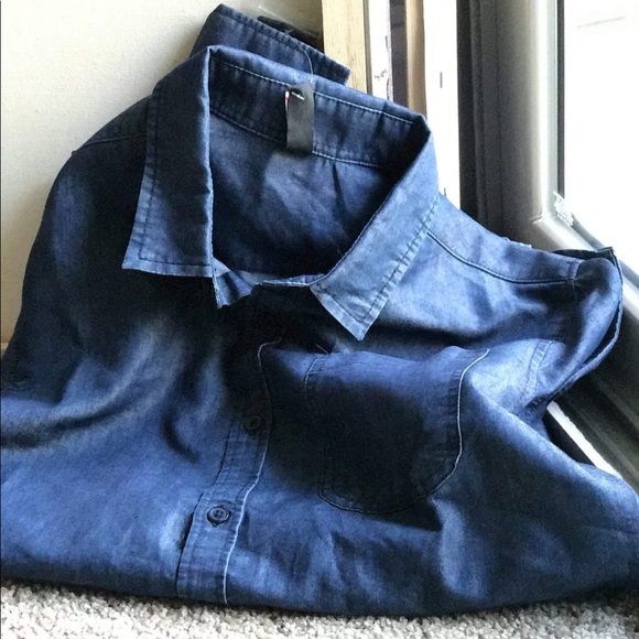 Faux Denim shirt - Picture 1 of 2