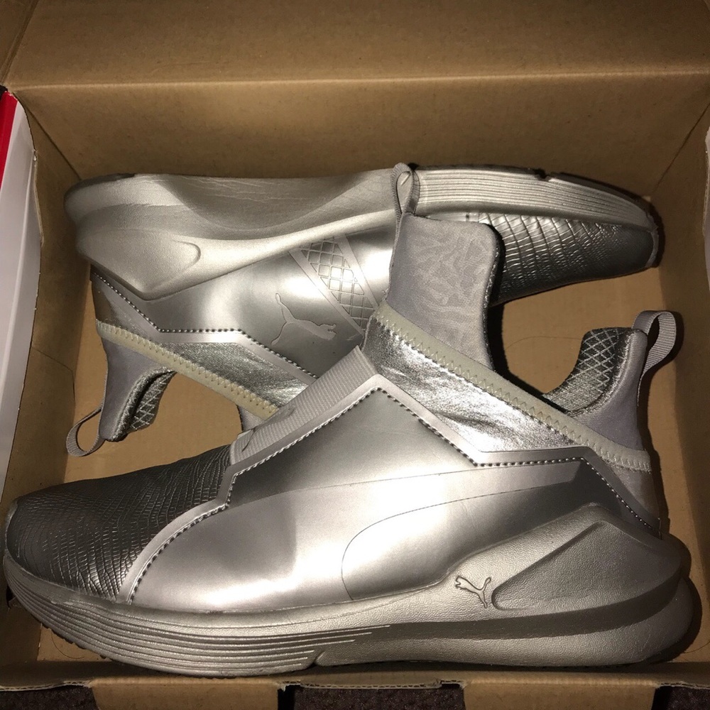 Womens Puma Fierce Metallic Silver