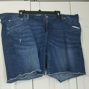 Levi Strauss Distressed Denim Shorts