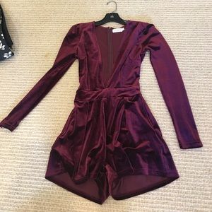 Velvet romper