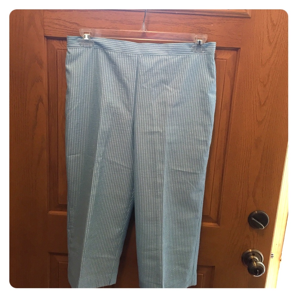 Capri seersucker pants