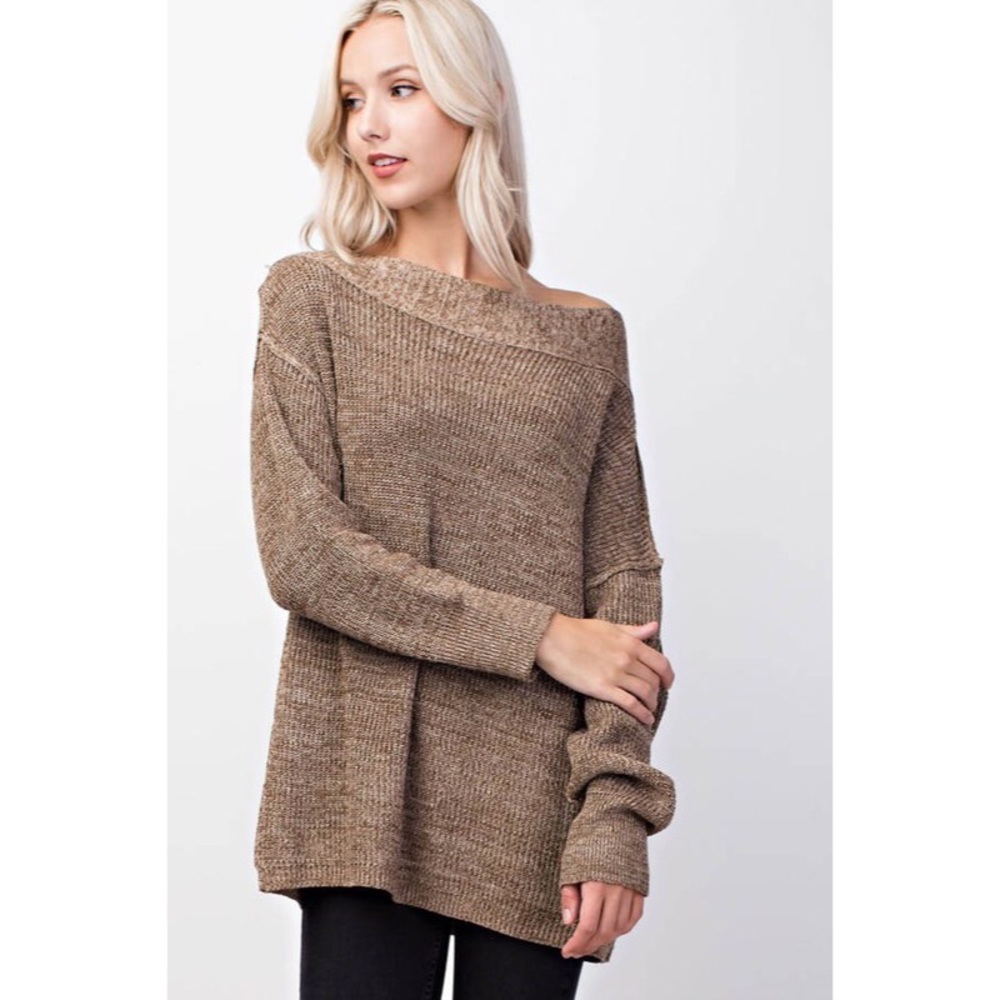 Bailey Boatneck Sweater - Burgundy - Picture 4 of 4