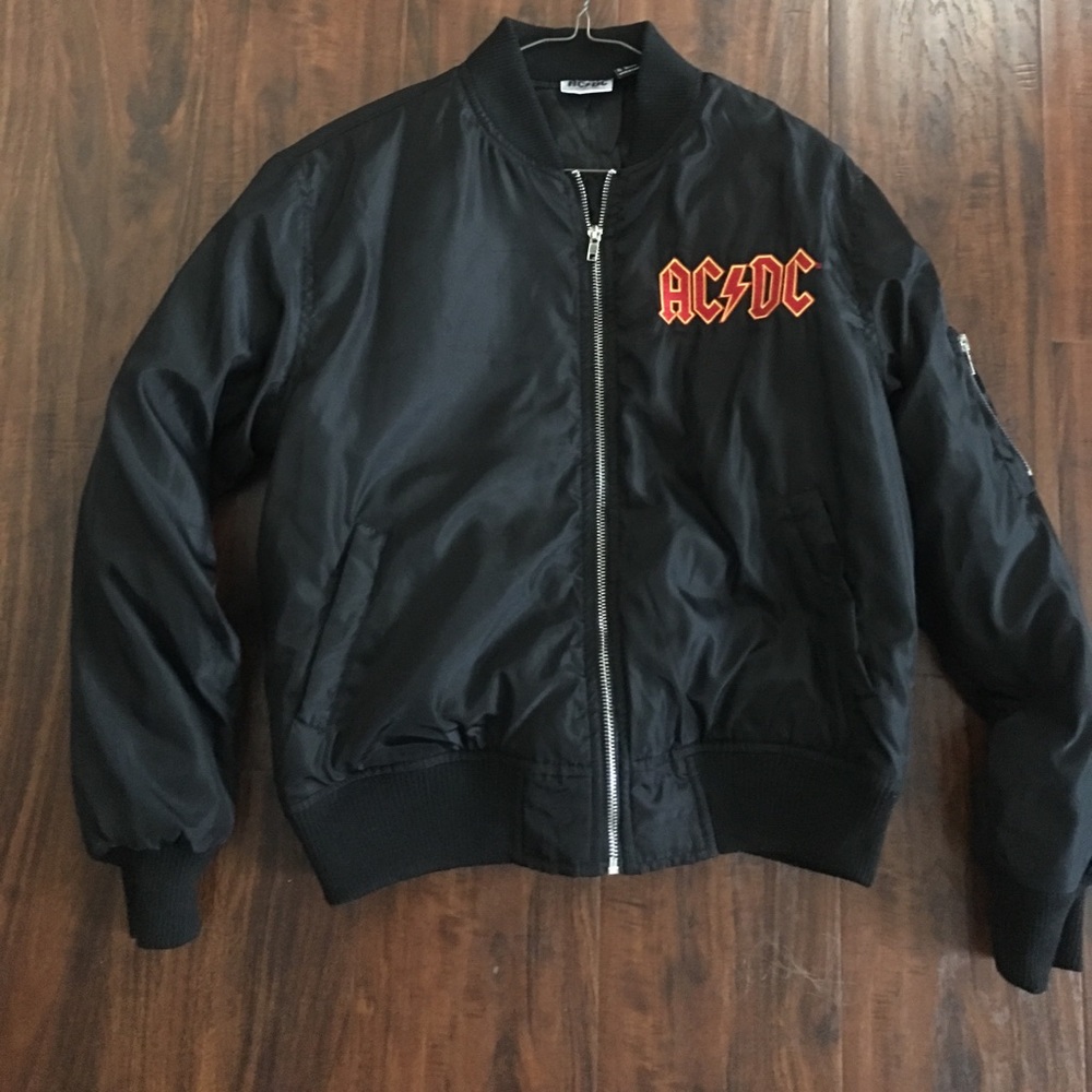 AC/DC bomber jacket! Cute!