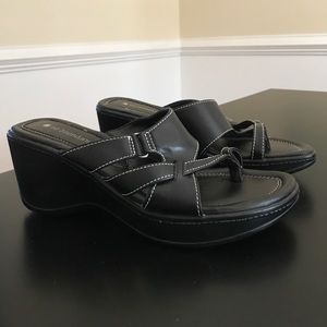 No Boundaries Black Strappy Sandals