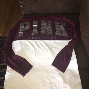 PINK XS crew sweater/crew neck