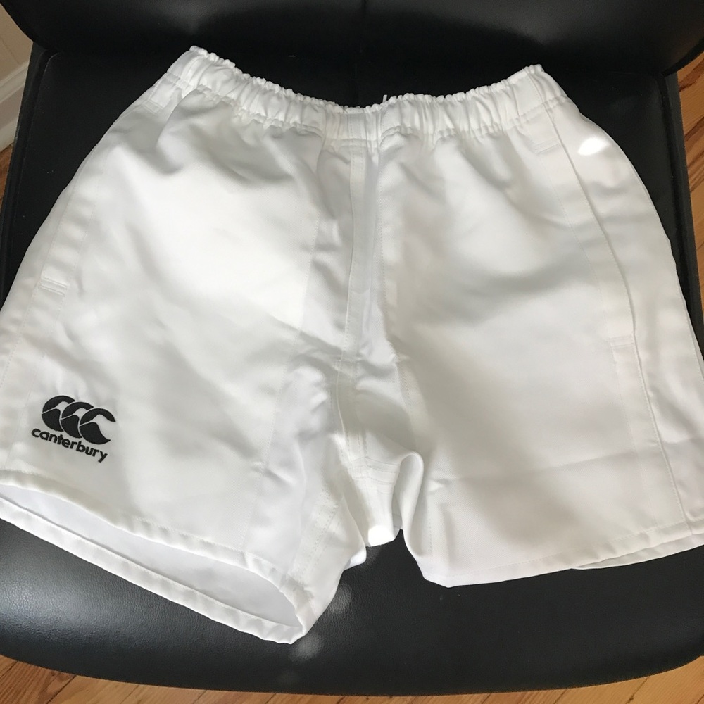 Never worn white Canterbury shorts size S