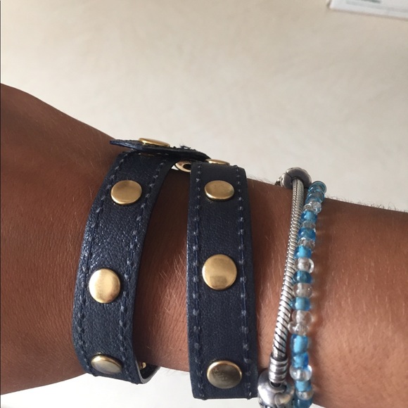Michael Kors Jewelry - Authentic michael kors leather wrap bracelet