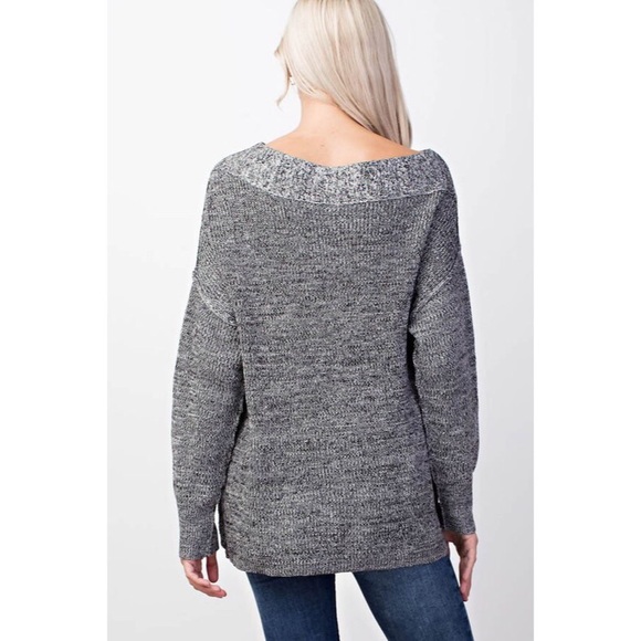 >>LAST<< Bailey Boatneck Sweater - Gray - Picture 3 of 5