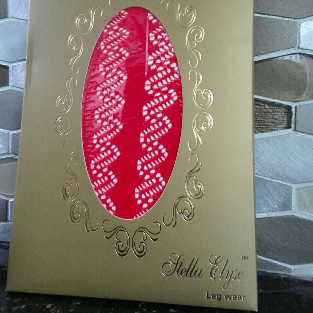 Red Stripe Pattern Pantyhose
