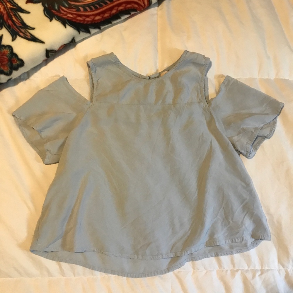 Forever 21 Baby blue crop top