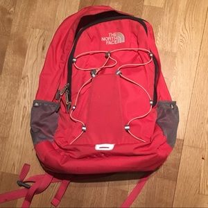 Pink North Face Backpack