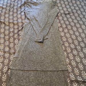 Grey sweater dress