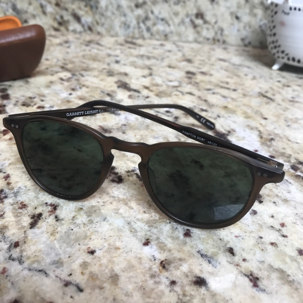 Garrett Leight Hampton Matte Espresso Sunglasses